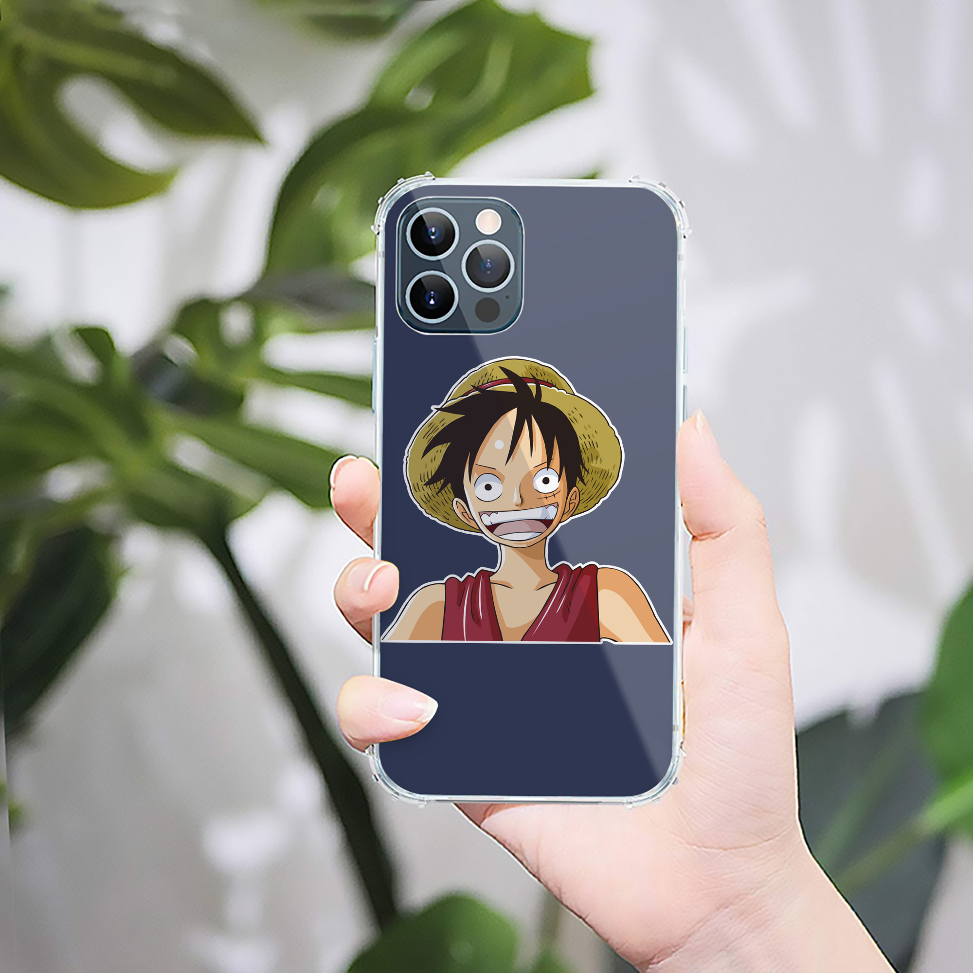 （画像用） ワンピース モンキー・D・ルフィ ONE PIECE Monkey D. Luffy 【iPhone 12シリーズ対応】透明スマホケース（クリアソフトケース）